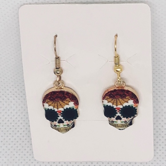 NWT {3 for $20} skeleton dangle earrings Halloween - Picture 3 of 4